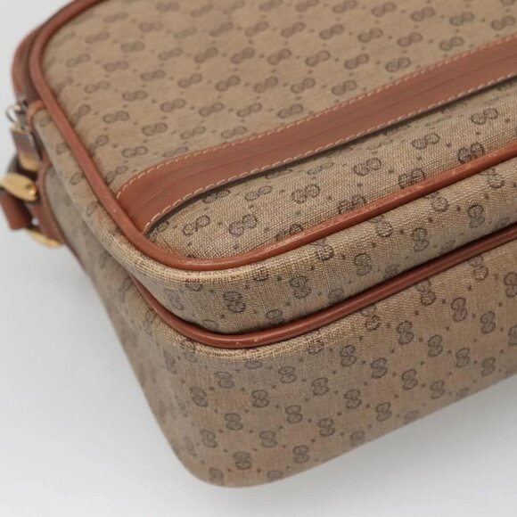 GUCCI Micro GG Supreme Shoulder Bag PVC Beige Gold 001 115 5443 Auth bs27554 - Picture 5 of 16